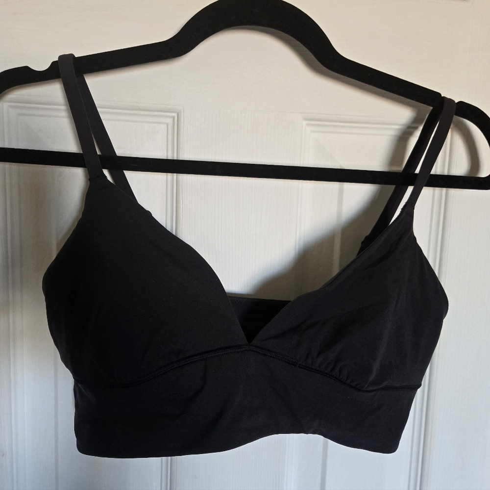 Skims Fits Everybody Triangle Longline Bralette In Onyx Medium NWOT